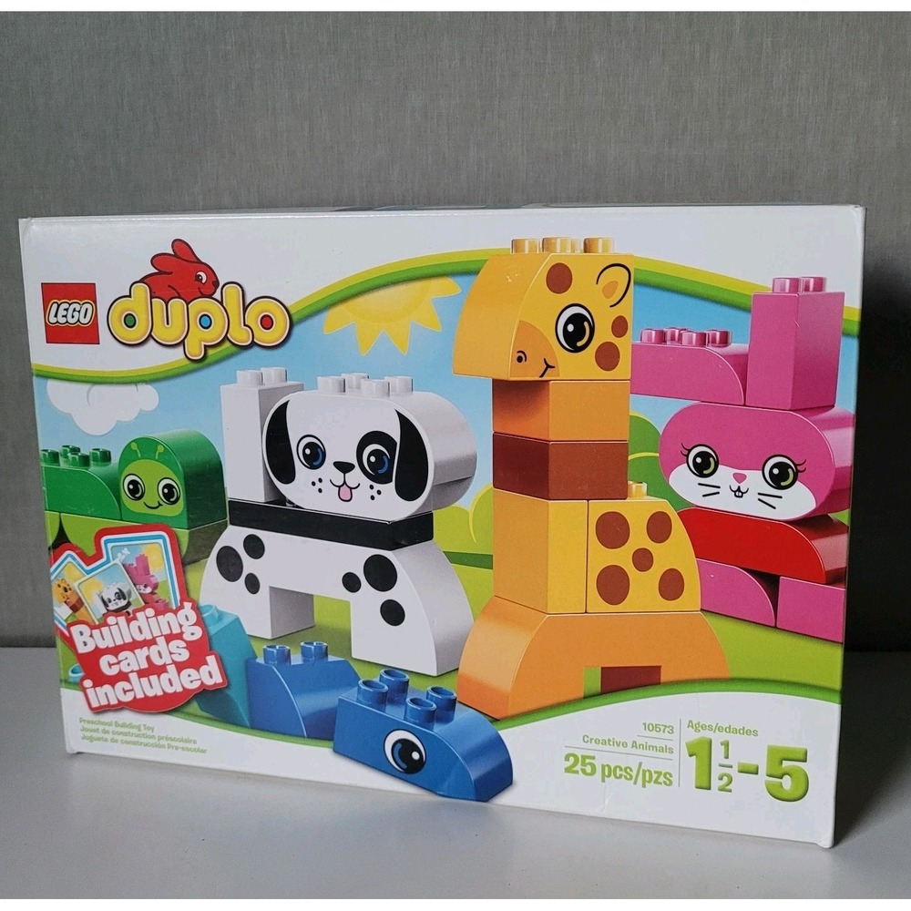 LEGO DUPLO Creative Animals Set 10673 (25 Pcs) 100% Complete Box & Cards
